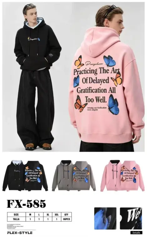 Sweat épais homme uni à capuche avec écriture caligraphie au dos