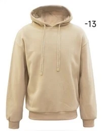 Sweat homme uni à capuche et fermeture