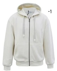 Sweat homme uni à capuche et fermeture
