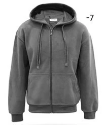 Sweat homme uni à capuche et fermeture