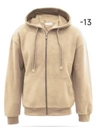 Sweat homme uni à capuche