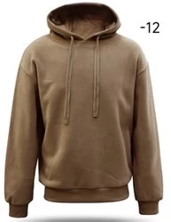 Sweat homme uni à capuche