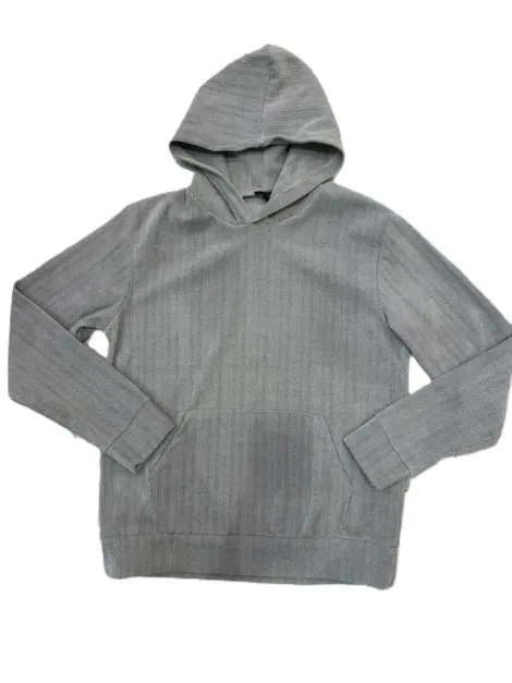 Sweat homme uni tressé à capuche