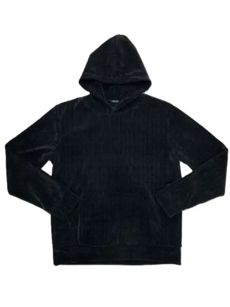 Sweat homme uni tressé à capuche