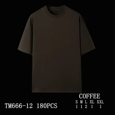 T-shirts uni homme col rond style oversize