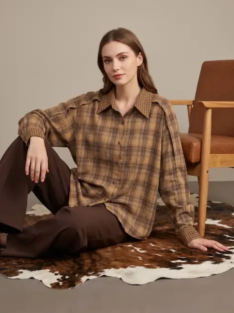 Chemise à Carreaux Oversize
