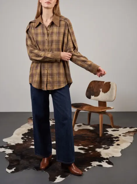 Chemise à Carreaux Oversize
