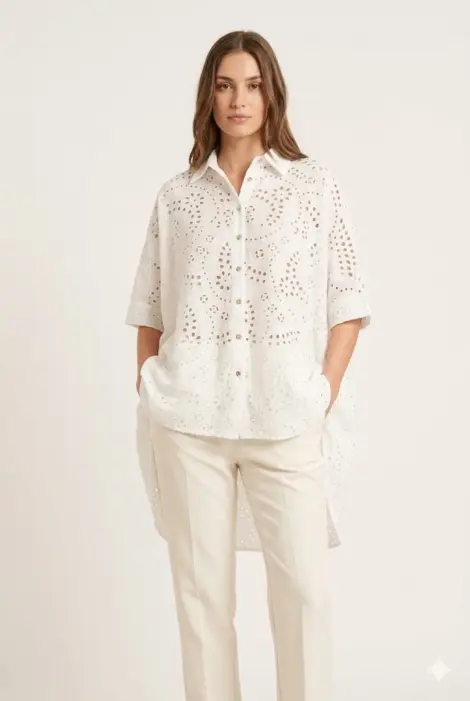 Chemise broderie anglaise