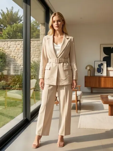 Ensemble tailleur décontracté pour femme