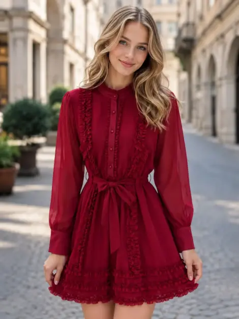 Robe à volants