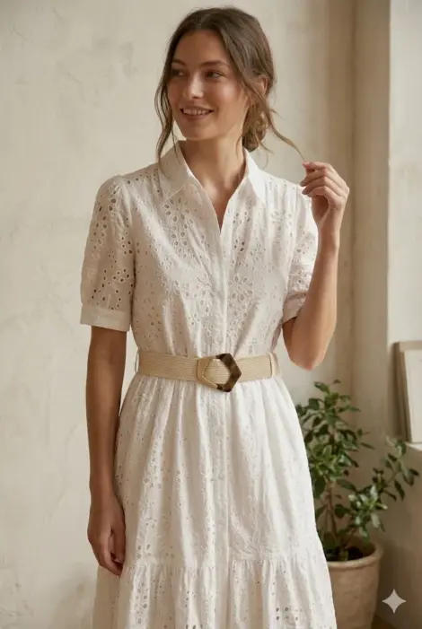 Robe broderie anglaise
