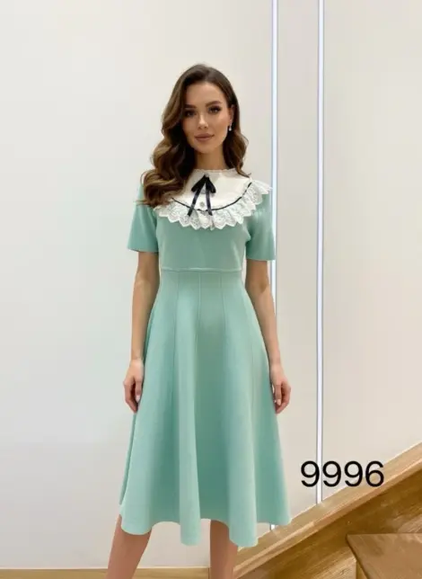 Robe col Claudine dentelle