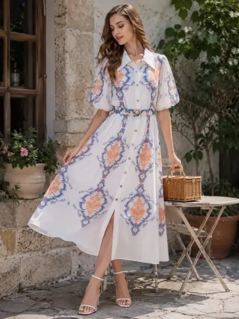Robe longue baroque