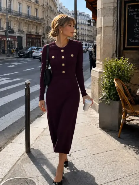 Robe maille élégante