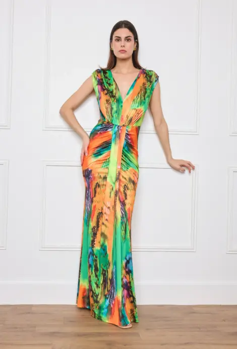 Robe moulante colorée