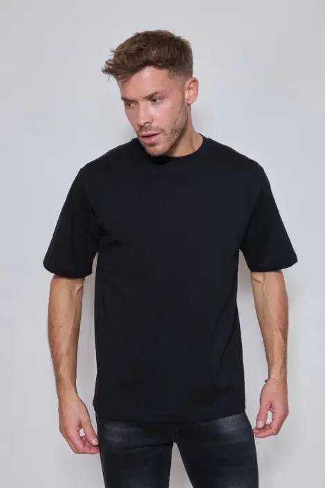 T-shirts uni homme col rond style oversize